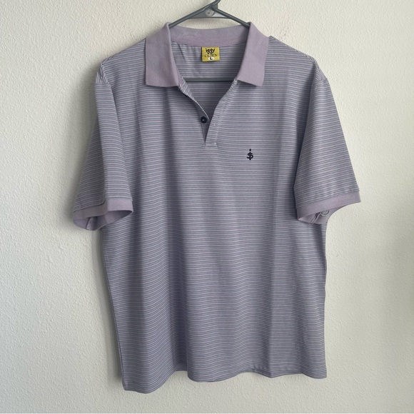 IGGY NYC Sneeze Striped Short Sleeve Cropped Fit Skateboarding Polo - Picture 2 of 5